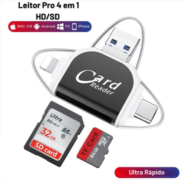 Leitor de Cartão Portátil - COMPRE 1 LEVE 2